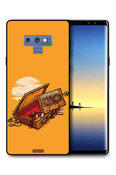 Tolwak غطاء حماية لهاتف سامسونج جالكسي نوت 9 بتصميم شريط كاسيت وشريط لاصق