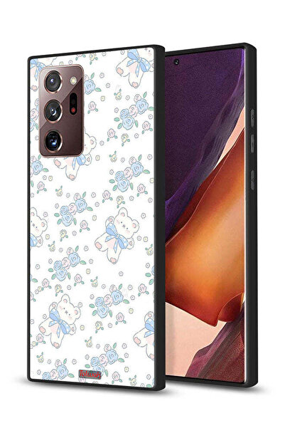 Tolwak غطاء حماية لهاتف سامسونج جالكسي نوت 20 ألترا مع أيقونة دب تيدي لطيف وزهور