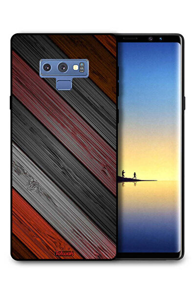 Tolwak غطاء حماية لهاتف سامسونج جالكسي نوت 9 بنمط خشبي ملون
