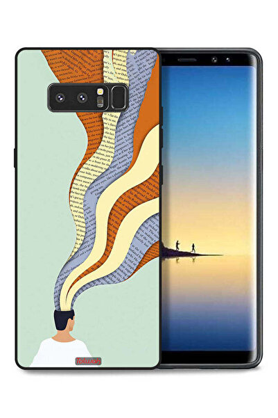 Tolwak غطاء حماية لهاتف سامسونج جالكسي نوت 8 - تصميم فني مع رسومات داتا إن مايند