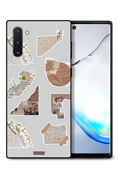 Tolwak غطاء حماية لهاتف سامسونج جالكسي نوت 10 مصنوع من قطع من الملصقات الورقية