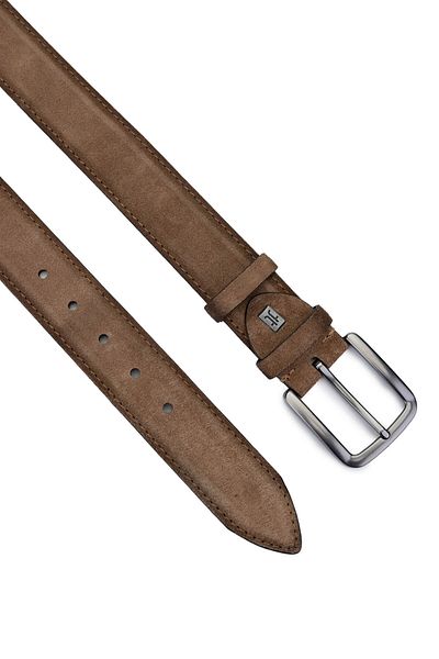 Tamer Tanca Men's Genuine Leather Brown Sports Belt