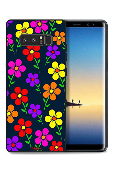 Tolwak غطاء حماية لهاتف سامسونج جالكسي نوت 8 - زهور ملونة