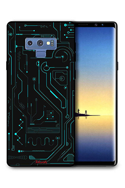 Tolwak غطاء حماية لهاتف سامسونج جالكسي نوت 9 - دوائر فنية رقمية - شاشة متعددة