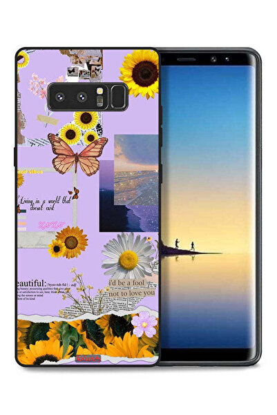 Tolwak غطاء حماية لهاتف سامسونج جالكسي نوت 8 بملصقات عباد الشمس الجميلة