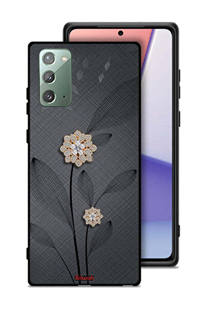 Tolwak Samsung Galaxy Note 20 Protective Case Cover Diamond Flowers Art
