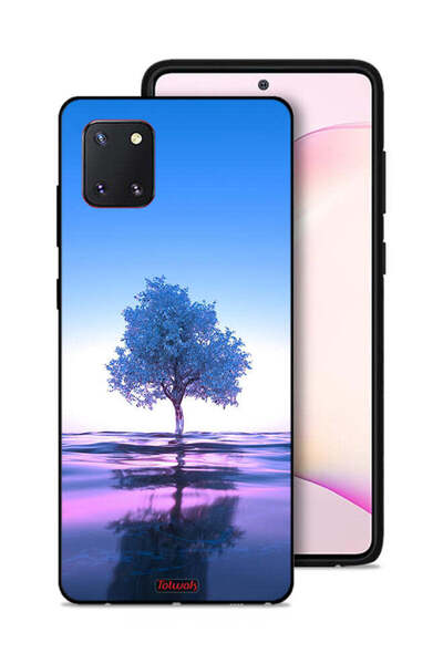 Tolwak غطاء حماية لهاتف سامسونج جالكسي نوت 10 لايت بتصميم شجرة نيون وانعكاس م...