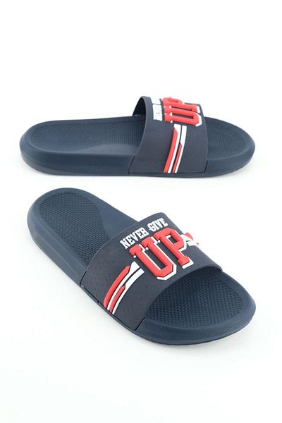 TECOS Papuci Sport Pentru Barbati, ®, Marime 41, 26 Cm, Talpă Antiderapantă, Never Give Up