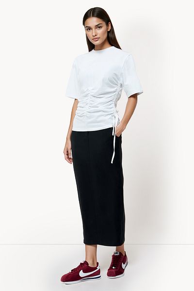 French Connection Basic Cotton Blend Crew Neck T-Shirt