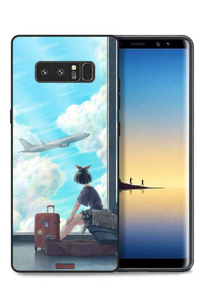 Tolwak غطاء حماية لهاتف سامسونج جالكسي نوت 8 بتصميم فن السفر