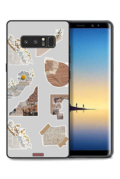 Tolwak غطاء حماية لجهاز سامسونج جالكسي نوت 8 مصنوع من قطع من الملصقات الورقية