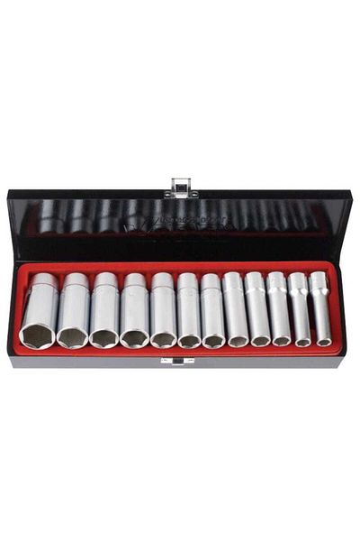 Rico 1/2'' Six Corner Long Socket Set 12 Pieces