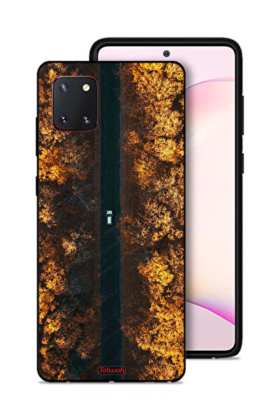 Tolwak غطاء حماية لهاتف سامسونج جالكسي نوت 10 لايت بتصميم طريق في أشجار الخريف