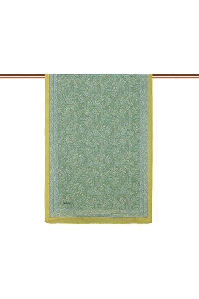 ipekevi Water Green Mesopotamia Model 03 Patterned Shawl