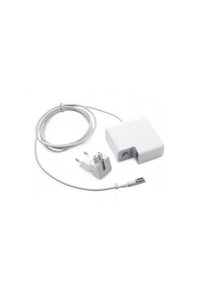 nelbo Laptop charger compatible with MacBook Pro A1278 60W, 16.5V, 3.65A with L-type plug, white