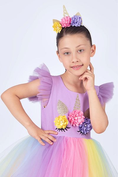 vestitino Unicorn Girl's Birthday and Party Dress