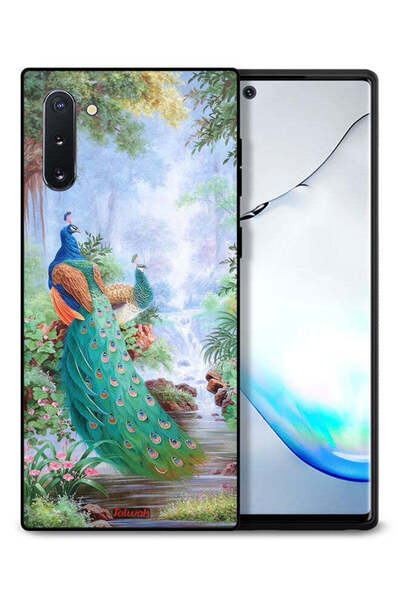 Tolwak غطاء حماية لهاتف سامسونج جالكسي نوت 10 بنقشة الطاووس