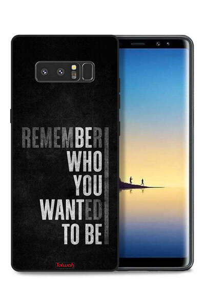 Tolwak غطاء حماية لهاتف سامسونج جالكسي نوت 8 تذكر من أردت أن تكون