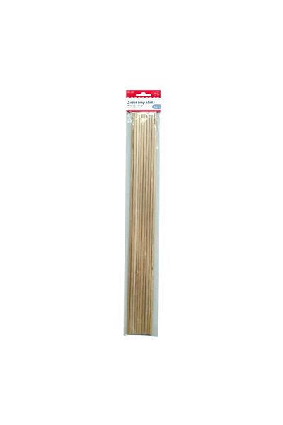 daço Daco Super Long Wooden Chopsticks, 10 Pieces/Set, 50 cm, Natur