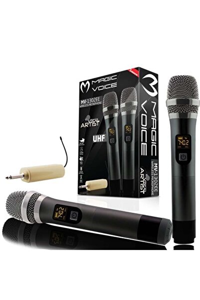 MagicVoice MV-1302EE 2 El Kablosuz Mikrofon