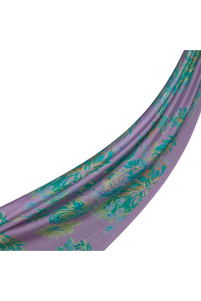 ipekevi Lilac Chrysanthemum Patterned Shawl