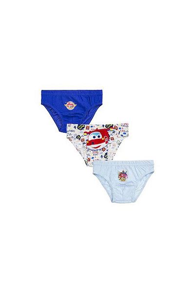 Disney Set of 3 pairs of printed boxer shorts for boys, with Superwings, made of cotton, DQE3128