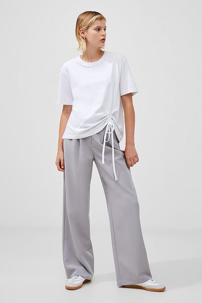 French Connection Basic Cotton Blend Round Neck T-Shirt