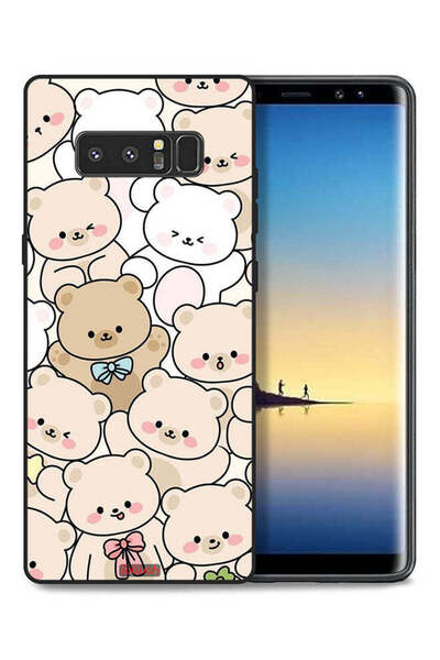 Tolwak غطاء حماية لهاتف سامسونج جالكسي نوت 8 بنقشة الدببة