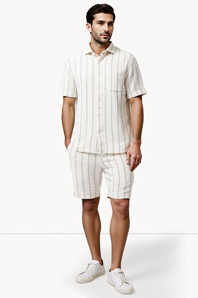French Connection Regular Cotton Collared Neck Shirt