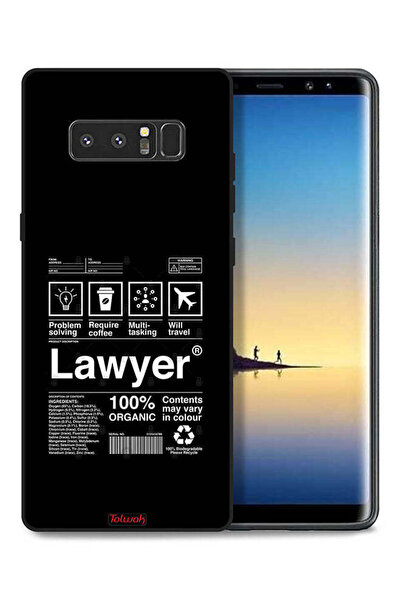 Tolwak غطاء حماية لهاتف سامسونج جالاكسي نوت 8 - ملصق محامٍ