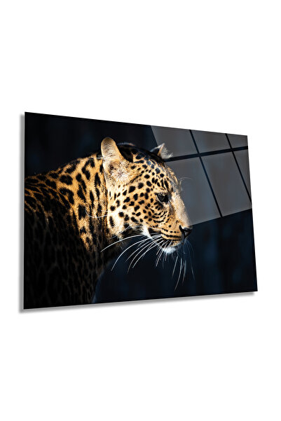 Rosyvien Portret de animale de gepard sălbatic negru Pictură orizontală pe st...