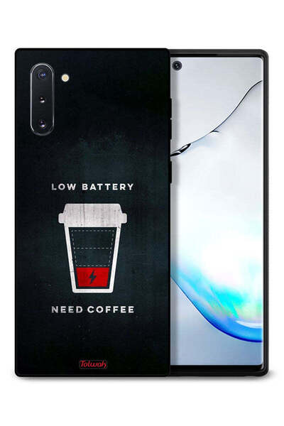 Tolwak غطاء حماية لهاتف Samsung Galaxy Note 10 - بطارية منخفضة - يحتاج إلى قهوة