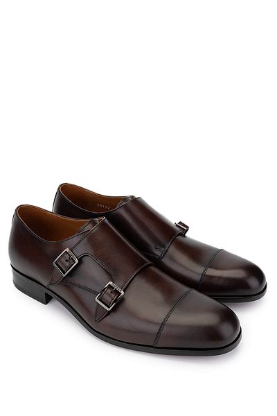 Valentino Men's Genuine Leather Brown Classic Shoes