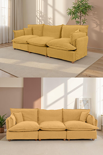 Eymense Lavinia Giydirilebilir Kılıflı Üçlü Koltuk