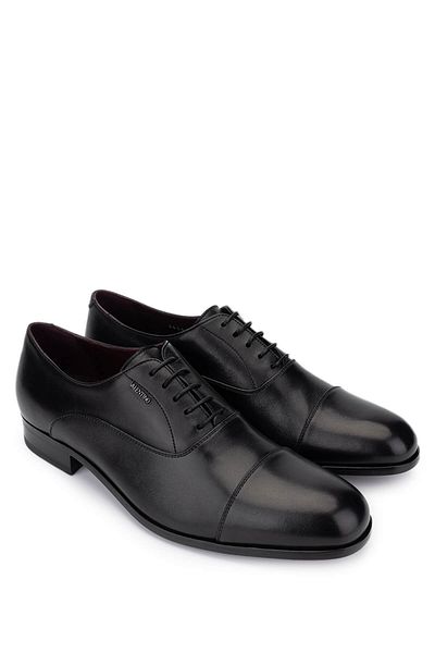 Valentino Men's Genuine Leather Black Classic Shoes