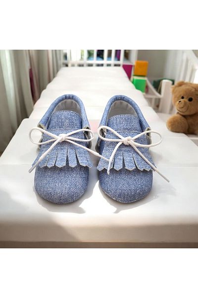 Çago kids Baby Loafer Shoes Ankle Hidden Lace-Up Adjustable