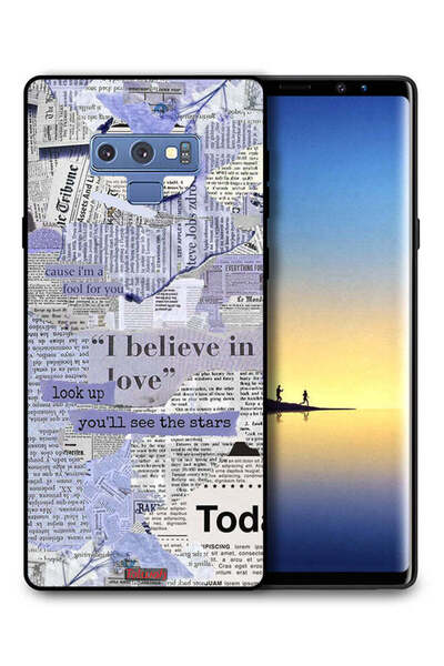 Tolwak غطاء حماية لهاتف سامسونج جالكسي نوت 9 بنقشة صحيفة