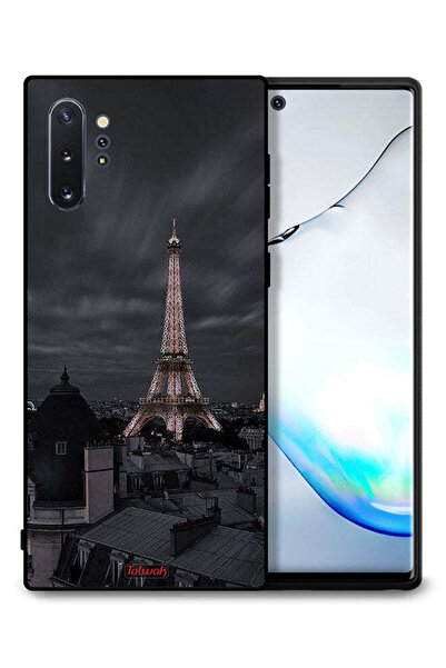 Tolwak غطاء حماية لهاتف سامسونج جالكسي نوت 10 بلس بتصميم برج إيفل في الليل