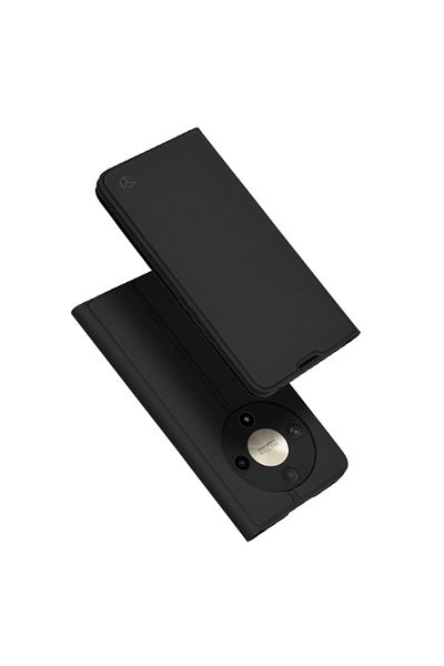 SKYDDAR INNOVATION Husă pentru Honor Magic6 Lite, Magskin Book, tip carte cu portofel interior, set de autocolante, neagră