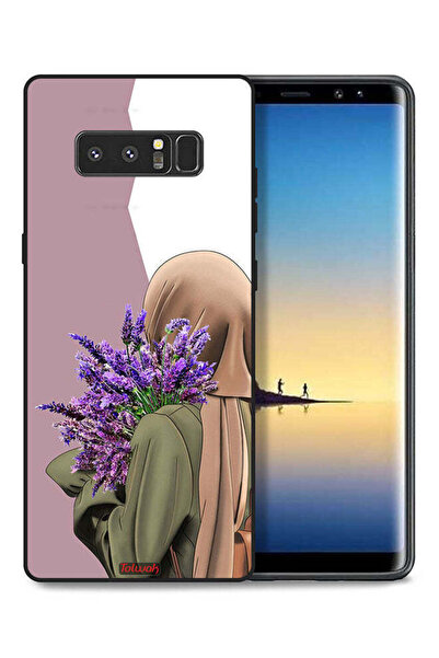 Tolwak غطاء حماية لهاتف سامسونج جالكسي نوت 8 يحمل زهرة