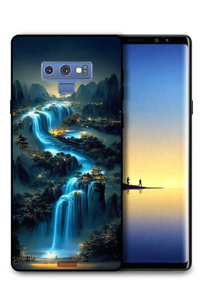 Tolwak غطاء حماية لهاتف سامسونج جالكسي نوت 9 بتصميم شلال فني