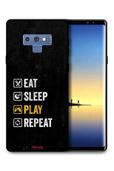 Tolwak غطاء حماية لهاتف سامسونج جالكسي نوت 9، تناول الطعام، النوم، اللعب، الت...