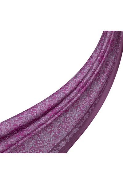 ipekevi Fig Purple Mesopotamia Model 06 Patterned Shawl