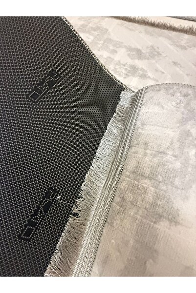 Plato Non-Slip Base 70X100 Toilet Seat Set with Fringe Gray