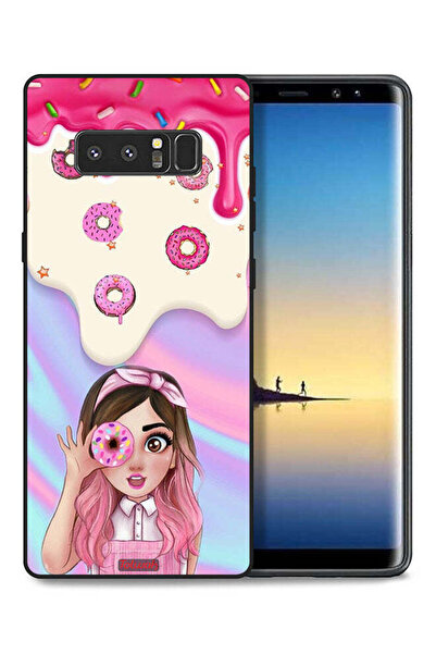 Tolwak غطاء حماية لهاتف سامسونج جالكسي نوت 8 يحمل صورة دونات