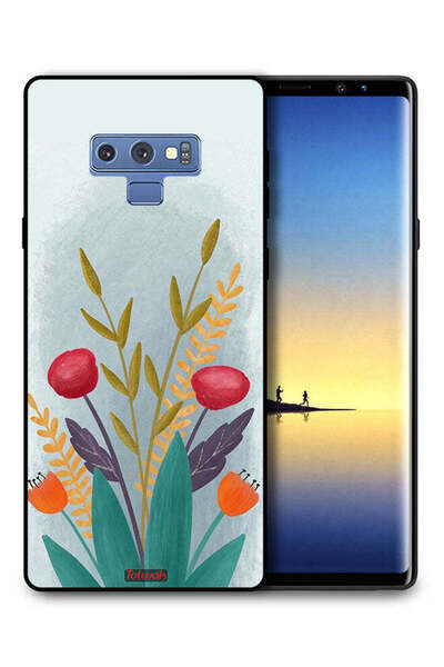 Tolwak غطاء حماية لهاتف سامسونج جالكسي نوت 9 بتصميم فن رسم النباتات