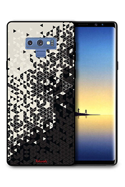 Tolwak غطاء حماية لهاتف سامسونج جالكسي نوت 9 بنمط مثلث فني رقمي