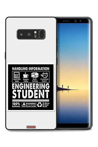 Tolwak غطاء حماية لهاتف سامسونج جالاكسي نوت 8 - ملصق طالب هندسة