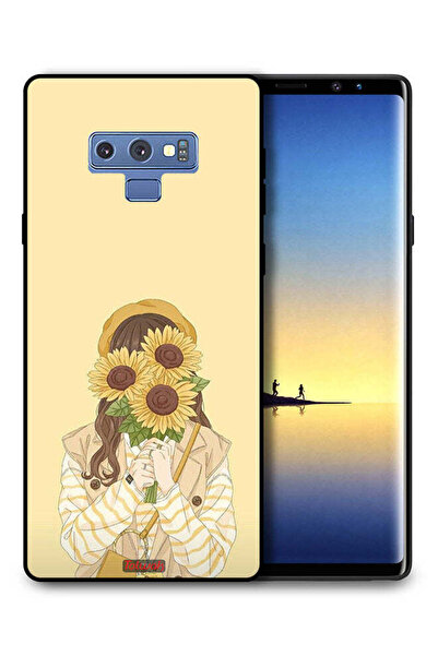 Tolwak غطاء حماية لهاتف سامسونج جالكسي نوت 9 بغطاء وجه مزين برسومات عباد الشمس