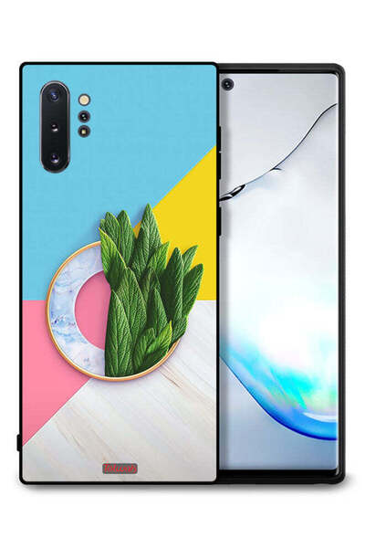 Tolwak غطاء حماية لهاتف سامسونج جالكسي نوت 10 بلس بنقشة أوراق تجريدية